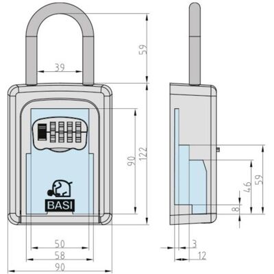 BASI SSZ 200B - Schlüssel Safe mit Zahlenschloss BASI SSZ 200B - Schlüssel Safe mit Zahlenschloss