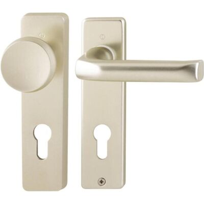 Hoppe London Aluminium-Kurzschild-Set - Türschlossgarnitur Hoppe London Aluminium-Kurzschild-Set - Türschlossgarnitur