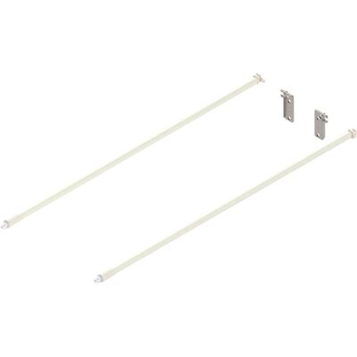 Blum, Schubladenauszüge, Reling Set für Frontauszug (Möbelbeschlag), Länge 550 mm Stahl cremeweiss Blum, Schubladenauszüge, Reling Set für Frontauszug (Möbelbeschlag), Länge 550 mm Stahl cremeweiss