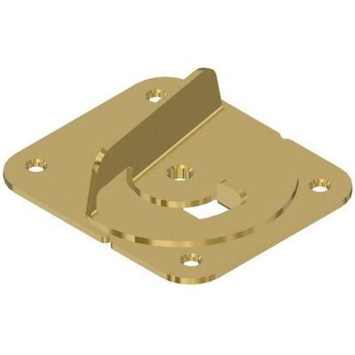 Italiana Ferramenta, Holzverbinder, Fixierungsriegel, 57 x 50 mm, Stahl verzinkt (1 Stk.) Italiana Ferramenta, Holzverbinder, Fixierungsriegel, 57 x 50 mm, Stahl verzinkt (1 Stk.)