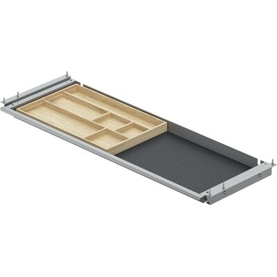 Hettich, Schubladenauszüge, Schubkasten SL Grip 760x265x39 mm silber Hettich, Schubladenauszüge, Schubkasten SL Grip 760x265x39 mm silber