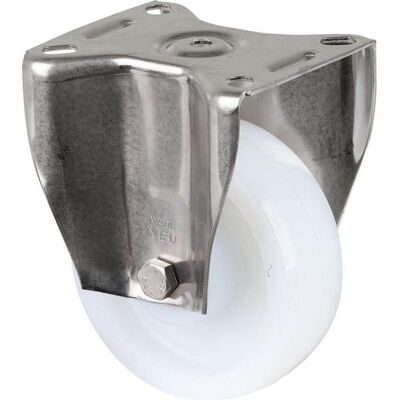 BS Schwerlastrollen mit Platte - 100mm - Weiß - Schwerlastrolle BS Schwerlastrollen mit Platte - 100mm - Weiß - Schwerlastrolle