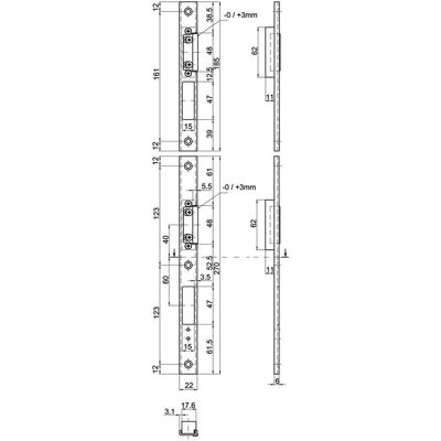 MSL, Türgriff + Türgarnitur, U-Schliessbleche BV-24421 VariFlex (Schliessblech) MSL, Türgriff + Türgarnitur, U-Schliessbleche BV-24421 VariFlex (Schliessblech)