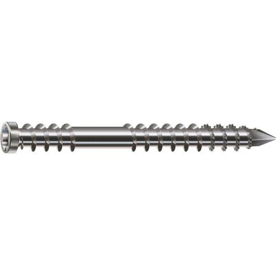 Spax, Schrauben, Terrasse A4 Zylinderkopf T-Star Plus T25 Fixiergewinde Cut (100 Schrauben pro Stück, 6 X 80 mm) Spax, Schrauben, Terrasse A4 Zylinderkopf T-Star Plus T25 Fixiergewinde Cut (100 Schrauben pro Stück, 6 X 80 mm)