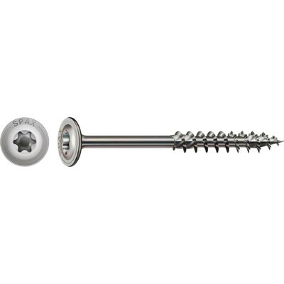 Spax, Schrauben, A2 Tellerkopf T-Star Plus T40 Teilgewinde 4cut (50 Schrauben pro Stück, 8 x 200 mm) Spax, Schrauben, A2 Tellerkopf T-Star Plus T40 Teilgewinde 4cut (50 Schrauben pro Stück, 8 x 200 mm)