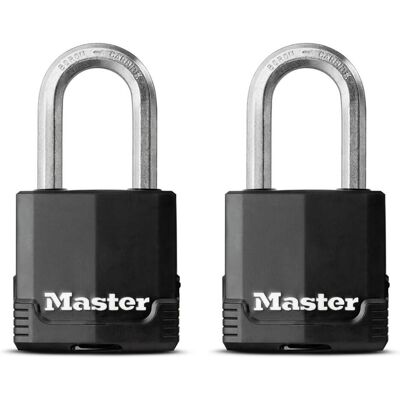 Master Lock, Vorhängeschloss, 2-teiliges Vorhängschloss-Set M115EURTLF Master Lock, Vorhängeschloss, 2-teiliges Vorhängschloss-Set M115EURTLF