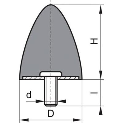 Magni, Möbelgleiter + Schutzpuffer, Gummi Anschlag Puffer GP DP 50x58 M10x28 (Anschlagdämpfer) Magni, Möbelgleiter + Schutzpuffer, Gummi Anschlag Puffer GP DP 50x58 M10x28 (Anschlagdämpfer)