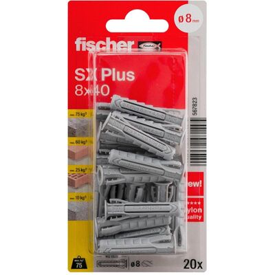 Fischer, Dübel, Dübel SX Plus 8x40 K (20 Stk.) Fischer, Dübel, Dübel SX Plus 8x40 K (20 Stk.)