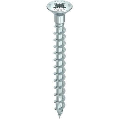 Heco, Schrauben, TOPIX-plus 4,5 x 50, Senkkopf mit Kopfbohrung, Pozi-Drive + Kopflochbohrung 2,4 mm, Variables V (200 Schrauben pro Stück) Heco, Schrauben, TOPIX-plus 4,5 x 50, Senkkopf mit Kopfbohrung, Pozi-Drive + Kopflochbohrung 2,4 mm, Variables V (200 Schrauben pro Stück)