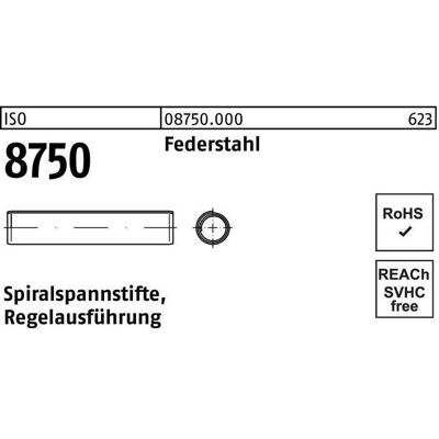 Nobrand - Ø14×50 - Federstahl - Spiral-Dowelsstift Nobrand - Ø14×50 - Federstahl - Spiral-Dowelsstift