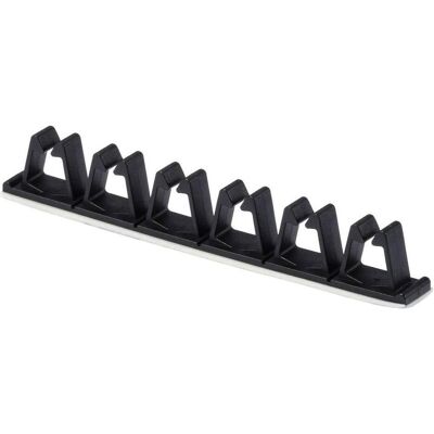 Tru Components, Kabelhalter, Kabelclip TC-12533420 Bündel-Ø-Bereich 7.8 mm (max) Schwarz 2 Tru Components, Kabelhalter, Kabelclip TC-12533420 Bündel-Ø-Bereich 7.8 mm (max) Schwarz 2
