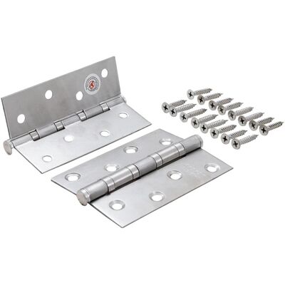 BGS, Zubehör Türbeschlag, Scharnier-Satz Edelstahl 100 x 40 mm 2-tlg. BGS, Zubehör Türbeschlag, Scharnier-Satz Edelstahl 100 x 40 mm 2-tlg.