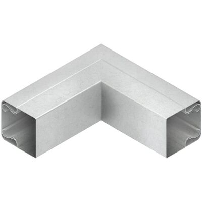 Niedax, Leitungsführung, NIE LUAC 100.100 E3 AuÃeneck 90° mit Deckel 100x100mm Edelstahl (10 cm) Niedax, Leitungsführung, NIE LUAC 100.100 E3 AuÃeneck 90° mit Deckel 100x100mm Edelstahl (10 cm)