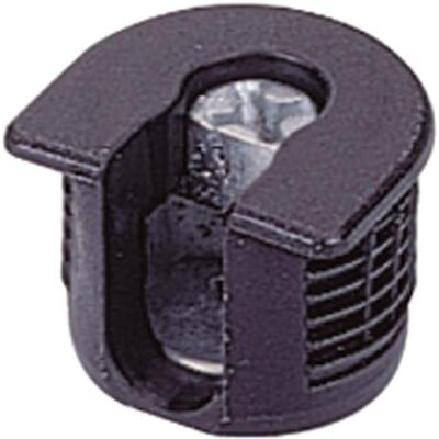 Hettich, Holzverbinder, VB 35 / 19 für 19 mm Fachböden, schwarz, ohne Steg (1 Stk.) Hettich, Holzverbinder, VB 35 / 19 für 19 mm Fachböden, schwarz, ohne Steg (1 Stk.)