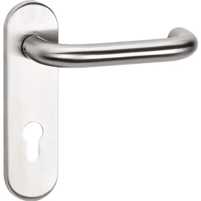Tecwerk, Türgriff + Türgarnitur, Feuerschutzgarnitur NW-445-1 Edelstahl 60 für Türstärke 42-78 mm PZ abgerundet DIN links / rechts Tecwerk, Türgriff + Türgarnitur, Feuerschutzgarnitur NW-445-1 Edelstahl 60 für Türstärke 42-78 mm PZ abgerundet DIN links / rechts