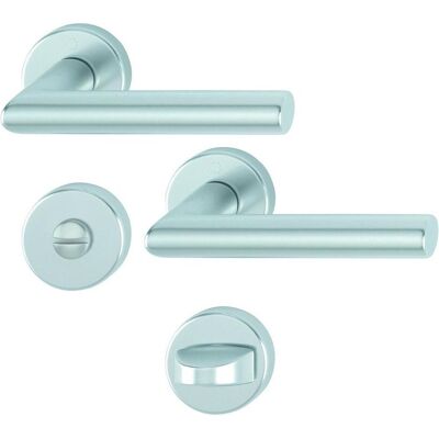 Hoppe, Türgriff + Türgarnitur, Rosettengarnitur Amsterdam 1400/42KV/42KVS Aluminium F1 rund SK/OL DIN links / rechts D/D (Türrosette) Hoppe, Türgriff + Türgarnitur, Rosettengarnitur Amsterdam 1400/42KV/42KVS Aluminium F1 rund SK/OL DIN links / rechts D/D (Türrosette)