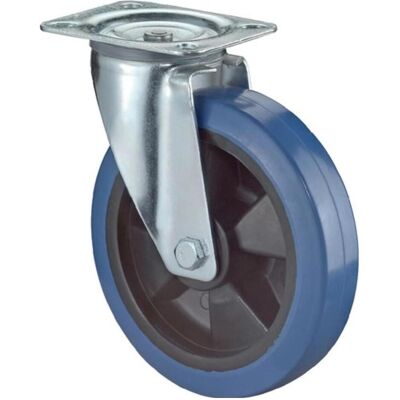 BS Rollen, Möbelrollen, Lenkrolle Rad-Ø 100 mm Tragfähigkeit 140 kg Kunststoff Platte L104xB80 mm BS Rollen, Möbelrollen, Lenkrolle Rad-Ø 100 mm Tragfähigkeit 140 kg Kunststoff Platte L104xB80 mm