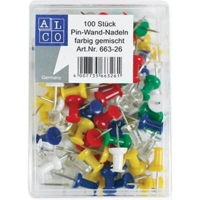 Alco, Nägel, Pinwandnadeln (100 Stk., 21 mm) Alco, Nägel, Pinwandnadeln (100 Stk., 21 mm)