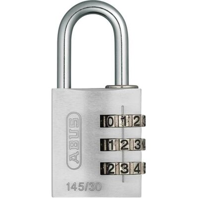 Abus, Vorhängeschloss, Zahlenschloss 145/30 Lock-Tag Silber Aluminium Abus, Vorhängeschloss, Zahlenschloss 145/30 Lock-Tag Silber Aluminium