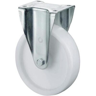 BS Rollen, Möbelrollen, Schwerlast-Bockrolle Rad-Ø 100 mm Tragfähigkeit 350 kg Kunststoff Platte L105xB85 mm BS Rollen, Möbelrollen, Schwerlast-Bockrolle Rad-Ø 100 mm Tragfähigkeit 350 kg Kunststoff Platte L105xB85 mm