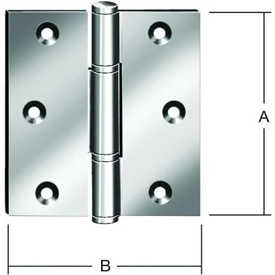 Vormann, Scharnier, Türscharnier Edelstahl 75x75 mm RF Edelstahlzylinderstift Vormann, Scharnier, Türscharnier Edelstahl 75x75 mm RF Edelstahlzylinderstift