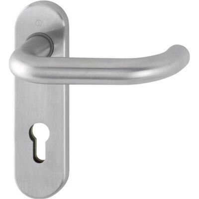 Hoppe Paris Edelstahl-Türgriff-Set - 72 mm, Satin-Finish, Für Innentüren Hoppe Paris Edelstahl-Türgriff-Set - 72 mm, Satin-Finish, Für Innentüren