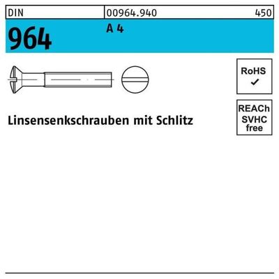Nobrand M6 X 70mm Schlitz Edelstahl Schraube - Schraube Nobrand M6 X 70mm Schlitz Edelstahl Schraube - Schraube