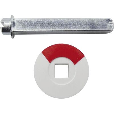 Grundmann - 60mm WC Türschild - Stahl verzinkt - Rosetten - Türbeschlag Grundmann - 60mm WC Türschild - Stahl verzinkt - Rosetten - Türbeschlag