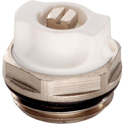 Magni, Zubehör Sanitärinstallation, 81273015 Platten-Entlüftungsstopfen, Messing vernickelt, selbstdichtend mit O-Ring 1 Magni, Zubehör Sanitärinstallation, 81273015 Platten-Entlüftungsstopfen, Messing vernickelt, selbstdichtend mit O-Ring 1