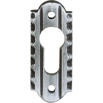 Schösswender, Türgriff + Türgarnitur, Zylinderrosette PZ, oval, 28 x 70 mm, schwarz passiviert (Türgarnitur) Schösswender, Türgriff + Türgarnitur, Zylinderrosette PZ, oval, 28 x 70 mm, schwarz passiviert (Türgarnitur)