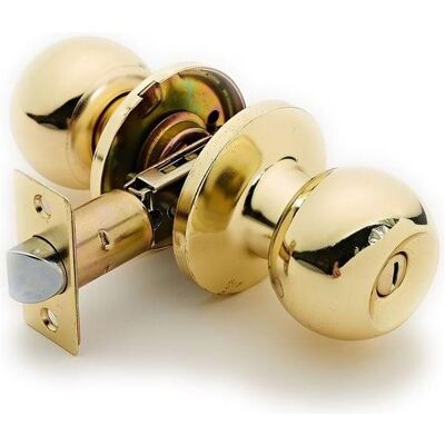 Okko, Türschloss + Schliesszylinder, Door Knob Lock 607 Pb Wc Polished Brass Okko, Türschloss + Schliesszylinder, Door Knob Lock 607 Pb Wc Polished Brass