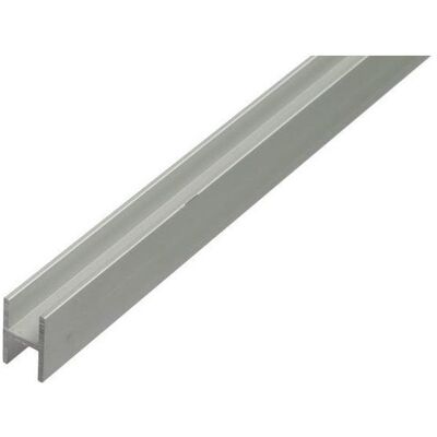 Alberts, Profil + Stange, H-Profil Aluminium silber eloxiert 9,1x12x6,5x1,3 mm, 1 m Alberts, Profil + Stange, H-Profil Aluminium silber eloxiert 9,1x12x6,5x1,3 mm, 1 m