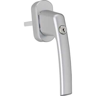 Maco, Fenstergriff, Fenstergriff TRESOR - Sperrzylinder, VK 7 x 35 mm, Alu silber lackiert Maco, Fenstergriff, Fenstergriff TRESOR - Sperrzylinder, VK 7 x 35 mm, Alu silber lackiert