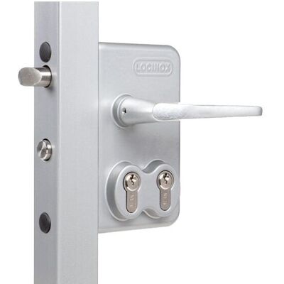 Locinox, Holzverbinder, Industrieschloss mit 2-fach-Zylinderausschnitt für Drehtore (1 Stk.) Locinox, Holzverbinder, Industrieschloss mit 2-fach-Zylinderausschnitt für Drehtore (1 Stk.)