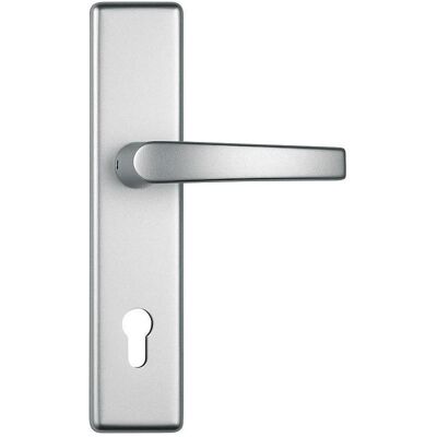 Abus, Türgriff + Türgarnitur, HLT612 F1 EK Schutzbeschlag DG, Aluminium (Türschildgarnitur) Abus, Türgriff + Türgarnitur, HLT612 F1 EK Schutzbeschlag DG, Aluminium (Türschildgarnitur)