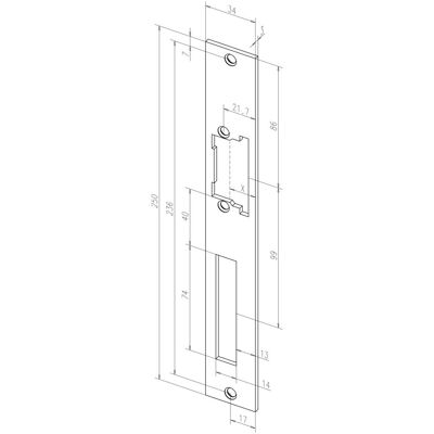 Assa Abloy, Türgriff + Türgarnitur, FF FlachSchliessblech F -------52035-01S-1108 EST PROFIX HZF Uni (Türgriff) Assa Abloy, Türgriff + Türgarnitur, FF FlachSchliessblech F -------52035-01S-1108 EST PROFIX HZF Uni (Türgriff)