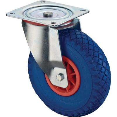 BS Rollen, Möbelrollen, Lenkrolle Rad-Ø 260 mm Tragfähigkeit 160 kg mit Anschraubplatte Radkörper Kunststoff Polyurethan... BS Rollen, Möbelrollen, Lenkrolle Rad-Ø 260 mm Tragfähigkeit 160 kg mit Anschraubplatte Radkörper Kunststoff Polyurethan...