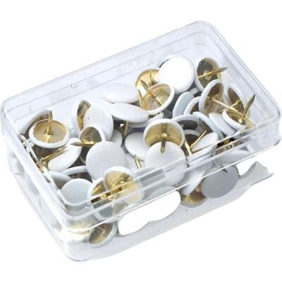 Alco, Nägel, Reissnägel mit Celluloidkopf (100 Stk., 8 mm) Alco, Nägel, Reissnägel mit Celluloidkopf (100 Stk., 8 mm)