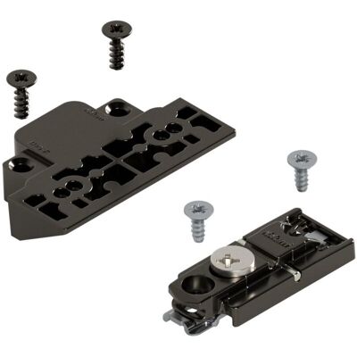 Blum, Möbelscharnier, Alu CLIP-Adapterplatte für Teleskophebel AVENTOS HF / SERVO-DRIVE Blum, Möbelscharnier, Alu CLIP-Adapterplatte für Teleskophebel AVENTOS HF / SERVO-DRIVE