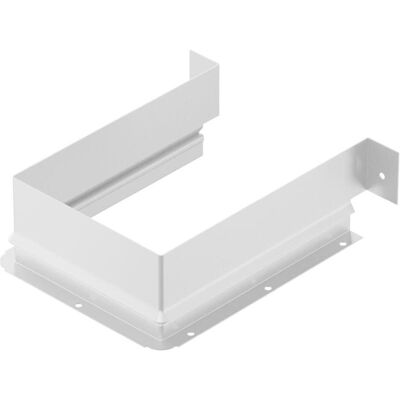 Hettich Metallumrandung für Siphonausschnitt eckig, Küchen Organizer, Weiss Hettich Metallumrandung für Siphonausschnitt eckig, Küchen Organizer, Weiss