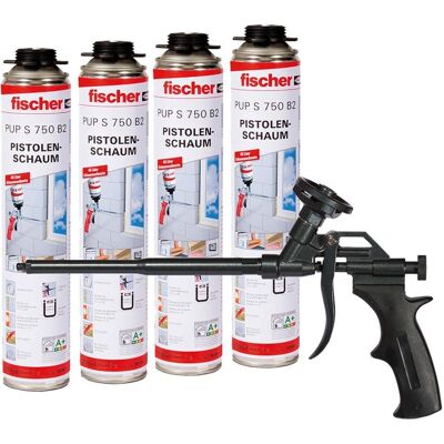 Fischer, Dübel, PUP Aktion + Schaumpistole PUPM 4 Black (4 Stk.) Fischer, Dübel, PUP Aktion + Schaumpistole PUPM 4 Black (4 Stk.)
