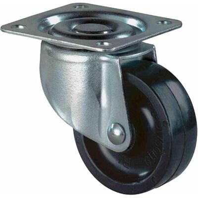 BS Rollen, Möbelrollen, Lenkrolle Rad-Ø 50 mm Tragfähigkeit 40 kg mit Anschraubplatte Kunststoff schwarz BS Rollen, Möbelrollen, Lenkrolle Rad-Ø 50 mm Tragfähigkeit 40 kg mit Anschraubplatte Kunststoff schwarz