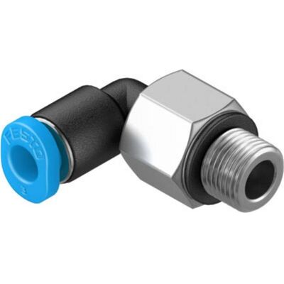Festo, Zubehör Befestigungstechnik, Push-in Elbow Fitting, Male M5, 3mm Festo, Zubehör Befestigungstechnik, Push-in Elbow Fitting, Male M5, 3mm
