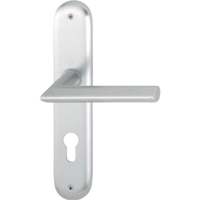 Hoppe, Türgriff + Türgarnitur, Langschildgarnitur Stockholm 1140/273P Aluminium F1 PZ 72 mm DIN links / rechts (Türschildgarnitur) Hoppe, Türgriff + Türgarnitur, Langschildgarnitur Stockholm 1140/273P Aluminium F1 PZ 72 mm DIN links / rechts (Türschildgarnitur)