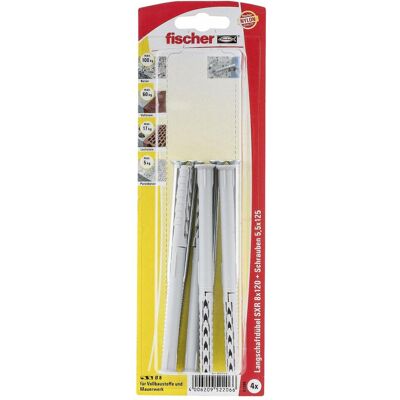 Fischer, Dübel, Langschaftdübel SXR 8x120 Z K (4 Stk.) Fischer, Dübel, Langschaftdübel SXR 8x120 Z K (4 Stk.)