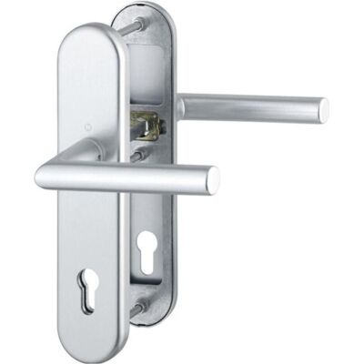 Hoppe, Türgriff + Türgarnitur, Schutzgarnitur Amsterdam 1400/3331/3310 Aluminium F1 92 mm 67-72 mm (Türgriff) Hoppe, Türgriff + Türgarnitur, Schutzgarnitur Amsterdam 1400/3331/3310 Aluminium F1 92 mm 67-72 mm (Türgriff)