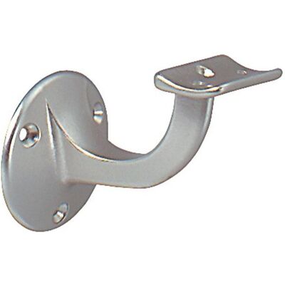 Deni, Treppengeländer + Handlauf, Handlaufträger Edelstahl matt Durchmesser Wandplatte 53 mm gewölbte Auflage (Edelstahl) Deni, Treppengeländer + Handlauf, Handlaufträger Edelstahl matt Durchmesser Wandplatte 53 mm gewölbte Auflage (Edelstahl)