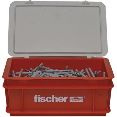 Fischer, Dübel, 523729 Nagelplug/slagplug NS met verzonken kop in krat - 8 x 60mm (200st) (200 Stk.) Fischer, Dübel, 523729 Nagelplug/slagplug NS met verzonken kop in krat - 8 x 60mm (200st) (200 Stk.)