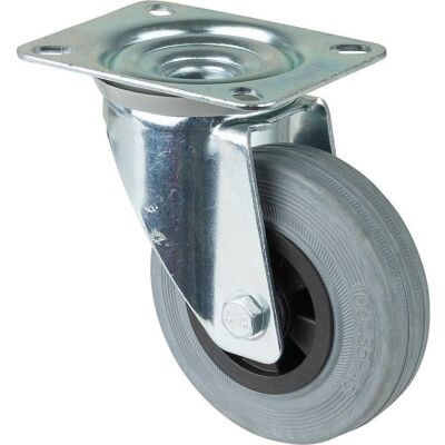 Magni, Möbelrollen, Lenkrolle 100 mm KUFelgeBlaugr.Reifen Magni, Möbelrollen, Lenkrolle 100 mm KUFelgeBlaugr.Reifen