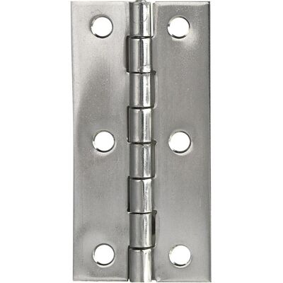 Pohl, Scharnier, Scharnier DIN 7954 A schmal 80 x 41 mm, Edelstahl Pohl, Scharnier, Scharnier DIN 7954 A schmal 80 x 41 mm, Edelstahl